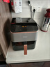 美的（Midea）AI烹飪空氣炸鍋 透明可視不用翻面 大容量智能觸控烤箱一體機三合一 七夕情人節禮物5.3L KZC539J5 曬單實(shí)拍圖