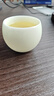 鈺銓龍門(mén)冰種潤白龍蛋主人杯 高檔德化冰種玉瓷手工厚重壓手主人杯不倒杯 冰種素燒潤白龍蛋不倒杯130ml1只 曬單實(shí)拍圖