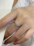 DRAGBOLL鉑金六爪莫桑鉆戒指純銀鉆戒紀(jì)念日求婚結(jié)婚婚戒送女友生日禮物 定制聯(lián)系客服 曬單實(shí)拍圖