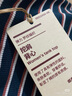 無(wú)印良品（MUJI）女式彈力羅紋編織挖肩背心 上衣女款內(nèi)搭打底吊帶遮副乳 新品 煙熏藍(lán)色條紋 M (160/84A) 曬單實(shí)拍圖