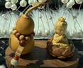 谷咖（guka）高端平安葫蘆車(chē)上擺件蓮花佛觀(guān)音車(chē)內飾品汽車(chē)車(chē)載天熱中控臺新款 桃木蓮花+觀(guān)音+天然葫蘆桃木款+ 曬單實(shí)拍圖