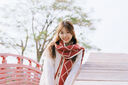 CHANEELR & KARITH圍巾冬季女2025新款圍脖加厚保暖披肩送女生老婆輕奢生日新年禮物 輕奢時(shí)尚百搭ck風(fēng)【紅配米】 曬單實(shí)拍圖
