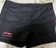 李寧（LI-NING）泳褲男士游泳褲泳帽套裝溫泉休閑度假沙灘褲布帽套裝15-05黑色XL 曬單實(shí)拍圖