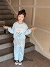 G.DUCKKIDS小黃鴨愛(ài)莎公主女童套裝秋裝2025新款冰雪奇緣兒童衣服女孩兩件套 藍色 130 曬單實(shí)拍圖
