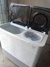 海爾（Haier）洗衣機(jī)雙缸雙桶 家用超大容量半自動(dòng)洗衣機(jī)波輪脫水甩干兩用洗脫分離雙筒強(qiáng)勁動(dòng)力老式以舊換新 15公斤黑色+雙電機(jī)+水電分離安全 曬單實(shí)拍圖