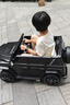 福兒寶奔馳授權(quán)大G兒童電動車玩具車可坐人四輪帶遙控越野小孩寶寶送禮 四驅(qū)黑+減震器+后備箱+皮座+軟胎 曬單實拍圖