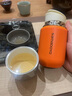 尚明鈦燜茶杯個(gè)人燜泡茶杯旅行茶具防燙便捷式戶(hù)外隨行杯簡(jiǎn)約快客杯 橙色【鍍鈦內膽】 曬單實(shí)拍圖