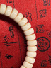 猛犸象牙手串滿(mǎn)紋藏式藥片珠男女手環(huán)直切算盤(pán)隔片音圈手鏈手珠 4*8mm*44顆 曬單實(shí)拍圖