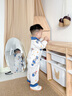 巴帝巴帝秋冬新款純棉嬰幼兒男童家居服套裝寬松舒適透氣 遨游太空 90 曬單實(shí)拍圖
