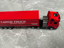 卡威美式大號卡車(chē)彼得比爾特合金汽車(chē)模型仿真拖頭車(chē)半掛車(chē)兒童玩具車(chē) 合金貨柜車(chē) 紅 曬單實(shí)拍圖