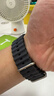 IFACE MALL蘋(píng)果手表表帶 2025新款適用apple watch ultra2海洋硅膠雙扣回環(huán)表帶iwatch S10/9/8/7/6/se表腕帶 黑色-海洋表帶 | 彈力鈦色扣 46mm表盤(pán)【適用新品10代iwatch】 曬單實(shí)拍圖
