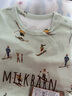Milkbarn嬰兒包屁衣新生兒長袖哈衣男女寶寶秋冬套頭爬服 冬日滑雪 80cm (12-18m) 曬單實拍圖