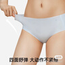 松山棉店小空氣輕薄無(wú)痕5A抗菌高彈不緊勒女士?jì)妊潨\膚+果綠+淺藍均碼PLUS 曬單實(shí)拍圖