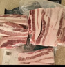 龍大肉食黑豬去皮五花肉條 凈重2.4斤 去皮五花豬五花燒烤食材豬肉 曬單實拍圖
