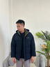 啄木鳥(niǎo)棉服男外套男秋冬季新款棉衣男中老年商務(wù)棉襖羽加絨服加厚夾克男 藏青色 3XL (建議135-155斤) 曬單實(shí)拍圖