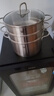 雙立人（ZWILLING）雙層蒸鍋不銹鋼湯鍋蒸籠煮面大容量煲湯鍋廚具Nova Plus套裝24cm 湯鍋+2個(gè)蒸籠 3件套 24cm 曬單實(shí)拍圖