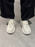 森馬男鞋秋季2025新款厚底增高跑步鞋男士氣墊減震運動(dòng)鞋休閑老爹潮鞋 白 43 曬單實(shí)拍圖