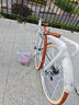飛鴿（FLYING PIGEON）自行車(chē)成人通勤車(chē)自行車(chē)學(xué)生單車(chē)成人自行車(chē)通勤自行車(chē)女士自行車(chē) 高配奶油米|6速|(zhì)輻條輪+禮包 26寸適合160-185cm 曬單實(shí)拍圖