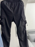 Homlean美式機能傘兵工裝褲男春夏寬松小眾闊腿休閑登山長褲S6603黑色XL 曬單實拍圖