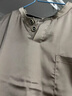 高檔男士睡衣夏季真絲短袖短褲夏天薄款桑蠶絲套頭休閑家居服套裝 淺咖啡【短袖+短褲】 XL 【125-150斤】 曬單實拍圖