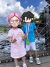 巴拉巴拉童裝女童短袖套裝2024背帶裙夏裝兒童連衣裙純棉條紋208224119001 曬單實(shí)拍圖