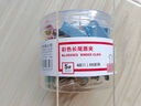 得力（deli）【超級爆款】60只15mm彩色長(cháng)尾夾票夾 6#小號金屬燕尾夾票據文件夾辦公 60只/筒 8556ES 曬單實(shí)拍圖