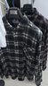 森馬（Semir）長袖襯衫男純棉法蘭絨格子外套秋季情侶裝寬松上衣101524105207 曬單實拍圖