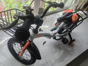 永久（FOREVER）兒童自行車男女款小孩單車可折疊腳踏車4-6-8-10歲輔助輪14寸橙色 曬單實(shí)拍圖