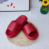 潔麗雅買(mǎi)一送一結婚拖鞋女夏季情侶婚慶陪嫁室內居家用厚底防臭拖鞋男款 新娘紅+新郎紅 38-39 女+42-43男 曬單實(shí)拍圖