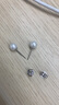 周大福 簡(jiǎn)約時(shí)尚 925銀鑲珍珠耳釘 直徑約7-7.5mm AQ32509 曬單實(shí)拍圖