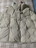 鴨鴨新中式短款羽絨服女冬季2025最新款小個(gè)子流蘇設計感寬松保暖外套 綠色 S (155) 曬單實(shí)拍圖