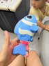 2025新款電動(dòng)感應仿真魚(yú)玩具自動(dòng)避障0-6月-1歲引導學(xué)爬3追逐玩具 USB版藍色】電動(dòng)感應躲避小丑魚(yú) 曬單實(shí)拍圖