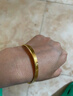 胤乃珠寶黃金手鐲車(chē)花女款999足金時(shí)尚簡(jiǎn)約拉絲手環(huán)輕奢百搭金鐲子送老婆 【寬版】62圈號 重約7.90克 （支持多貼少補) 曬單實(shí)拍圖
