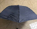 天堂 防風(fēng)雨傘三折男女款商務(wù)晴雨傘57*7骨  格子蘭藏青 曬單實(shí)拍圖