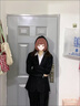 慕伊銘（MUYIMING）春秋新款教資工作服正裝答辯面試2025寬松黑色西裝套裝西服職業(yè)裝 黑西裝+白襯衫+西褲+領(lǐng)帶（四件套） M 曬單實拍圖