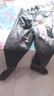 漁達人加厚下水褲半身捕魚(yú)雨褲男連體全身防水衣服皮叉褲水庫耐磨 黑色【特厚】（護膝款）120絲 XL（44-45鞋碼） 曬單實(shí)拍圖