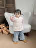 班喜迪女童羽絨服新款馬甲冬裝兒童白鴨絨輕薄寶寶保暖外套冬季背心馬夾 米色 80 曬單實拍圖
