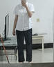 高紳風(fēng)度短袖襯衫女士襯衣夏季商務(wù)修身職業(yè)正裝白色免燙工裝通勤工作服 方·領(lǐng)純白色【到貨快】 38 /XL碼 曬單實(shí)拍圖