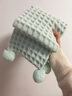 OLOEY圍巾手工diy毛線(xiàn)華夫餅薄荷綠牛奶慕斯云朵棉棉特色線(xiàn)材料送女友 薄荷綠【線(xiàn)團*4+工具+教程+禮袋】 曬單實(shí)拍圖