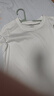 拇指白小T三代水云棉短袖純棉T恤男白小丅百搭免燙打底衣服 白色女款 M 曬單實(shí)拍圖