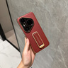 安柏?！就髱еЪ堋窟m用華為pura80pro手機殼pura80ultra/p80pro+保護套真素皮p80全包防摔輕奢商務高級 【釉紅色】防摔腕帶 | 秒變支架 | 鏡頭全包 華為Pura80Pro  曬單實拍圖