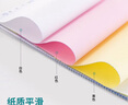 得力（deli）【缺頁(yè)十倍賠】珊瑚海三聯(lián)二等分可撕邊針式電腦打印紙 彩色(白紅黃)送貨單1500頁(yè) JS241-3-1/2CS 曬單實(shí)拍圖