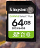 金士頓（Kingston）64GB SD存儲卡 U1 V10 相機內(nèi)存卡 sd卡大卡 支持4K 高速連拍 讀速100MB/s 曬單實拍圖