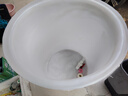 法歐諾牛筋大水桶塑料桶加厚大容量家用帶蓋圓桶儲水桶釀酒發(fā)酵桶叉車桶 200L牛筋圓桶730*750*725白色 曬單實(shí)拍圖