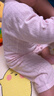 貝瑞加（Babyprints）寶寶連體衣純棉嬰兒夏季衣服兒童家居睡衣薄款爬服A類(lèi)柔軟 粉90 曬單實(shí)拍圖