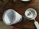 膳魔師（THERMOS）德國榨汁杯榨汁機小型便攜制冷水杯果汁機七夕禮物家用果蔬可充電果汁杯可碎冰打汁隨行杯炸機汁 【長效制冷】冬雪白 曬單實拍圖