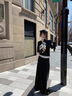 溫格芳連衣裙女2025秋季新款韓系穿搭減齡時(shí)尚套裝氣質(zhì)休閑連帽衛衣裙子 黑色套裝 M 曬單實(shí)拍圖