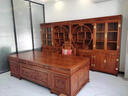 檀永林 紅木家具非洲花梨（學(xué)名：刺猬紫檀）實(shí)木辦公桌 中式大班臺 豪華電腦桌 老板桌 2.0定I金付清尾款發(fā)貨 曬單實(shí)拍圖