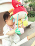 幼兒0-6拉繩抽抽樂床鈴手推車嬰兒車搖鈴掛件新生兒玩具安撫寶寶 螃蟹拉拉樂掛件 曬單實拍圖
