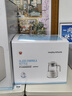 摩飛電器（Morphyrichards）全玻璃養(yǎng)生壺家用燒水壺多段控溫電熱水壺極速風冷恒溫壺沖奶泡奶機MR5602 1.2L 椰奶白 曬單實拍圖